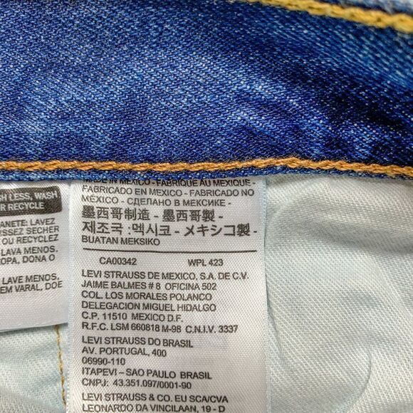 Levis 501 Jeans Mens 42 Blue Button Fly Denim Western Cowboy Outdoor Casual - Picture 11 of 15